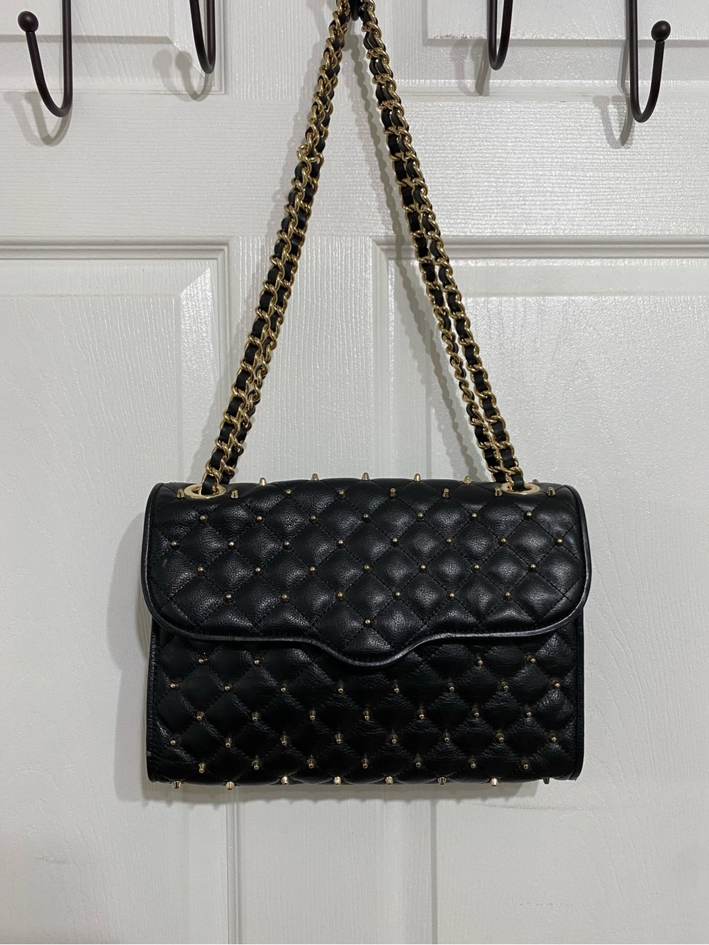 Rebecca Minkoff LARGE Quilted Studded Affair Bag